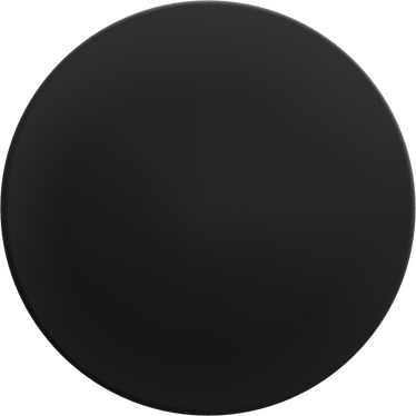 Black Round Sticker Cutout